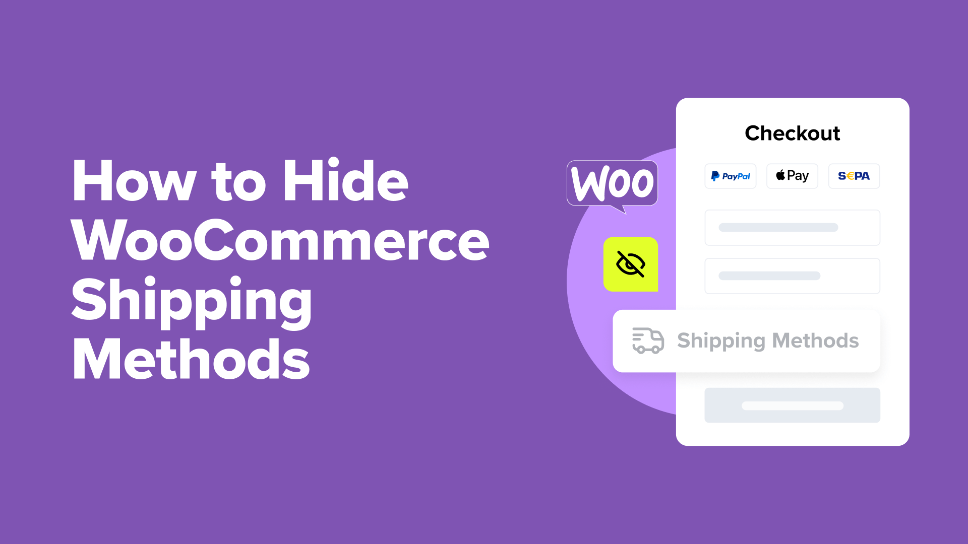 Two Effective Methods to Hide WooCommerce Shipping Options