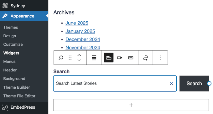 Customizing the search placeholder text Customizing the search placeholder text