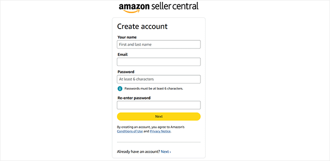 Sign up for an Amazon Seller account Sign up for an Amazon Seller account